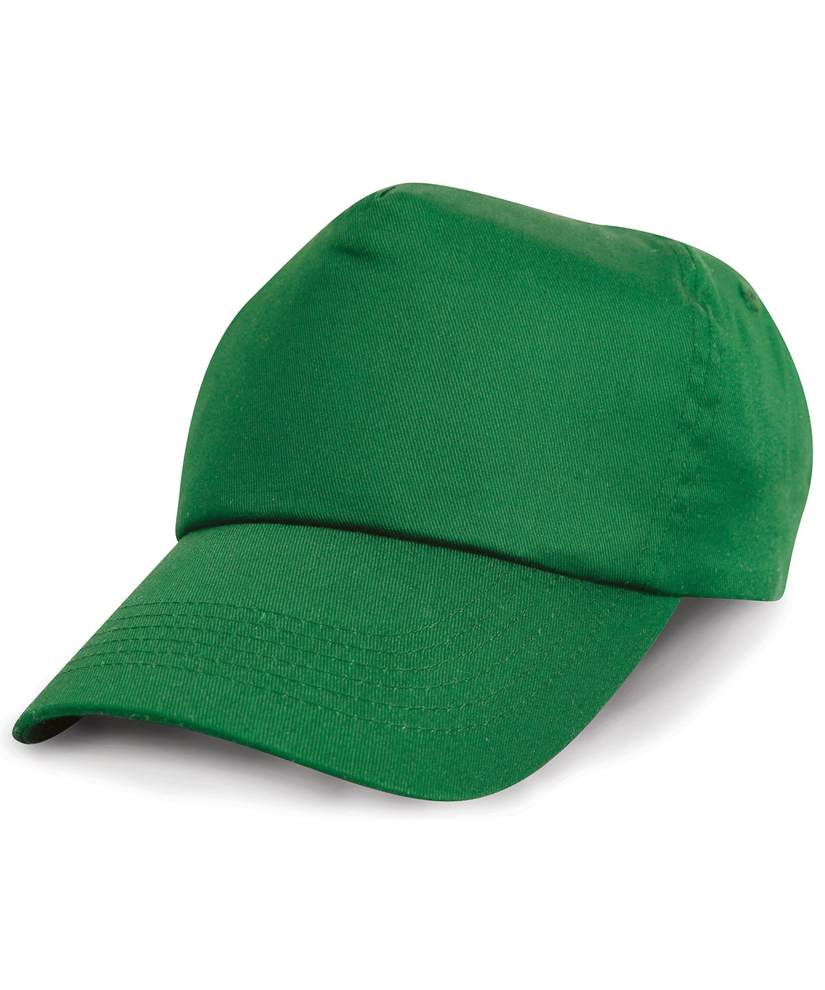 Result Junior Cotton Cap - RC05J - Kelly Green O S - Customisable Caps