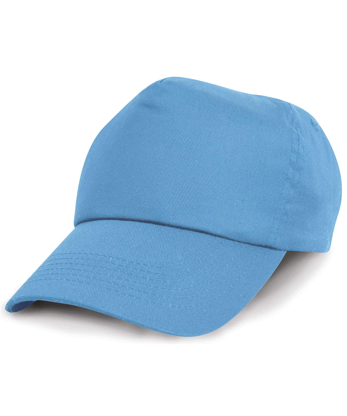 Result Junior Cotton Cap - RC05J - Sky Blue O S - Customisable Caps
