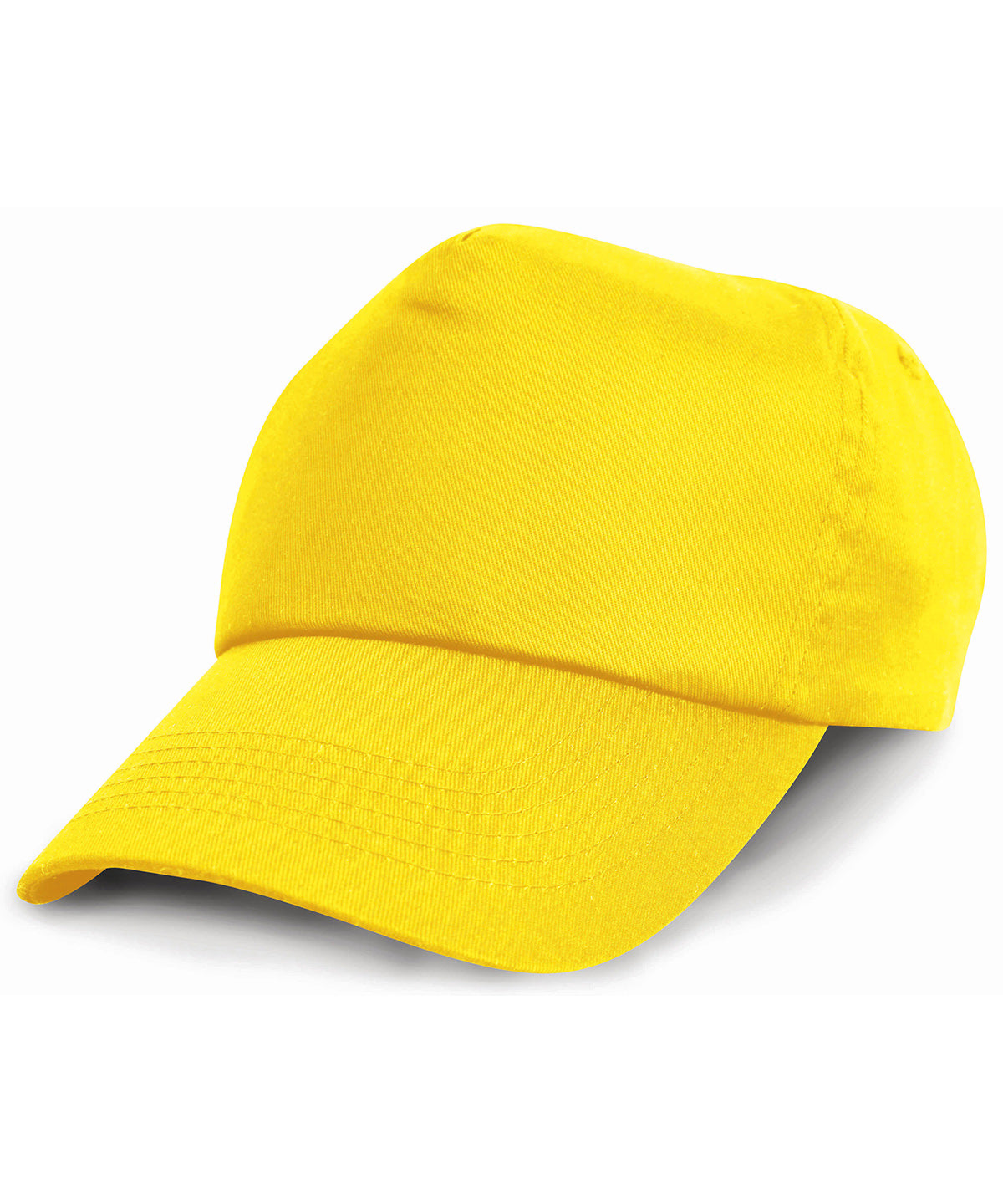 Result Junior Cotton Cap - RC05J - Yellow O S - Customisable Caps