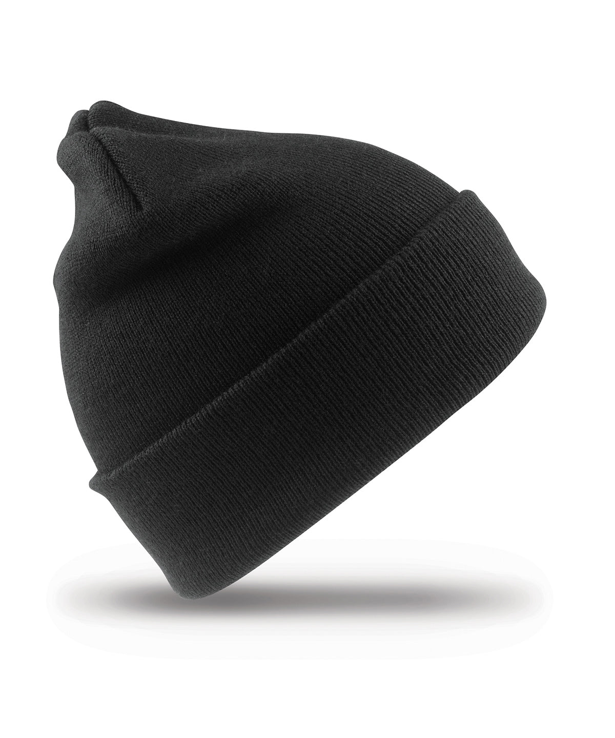 Result Winter Junior Woolly Ski Hat - RC29J - Black O S - Customisable Hats