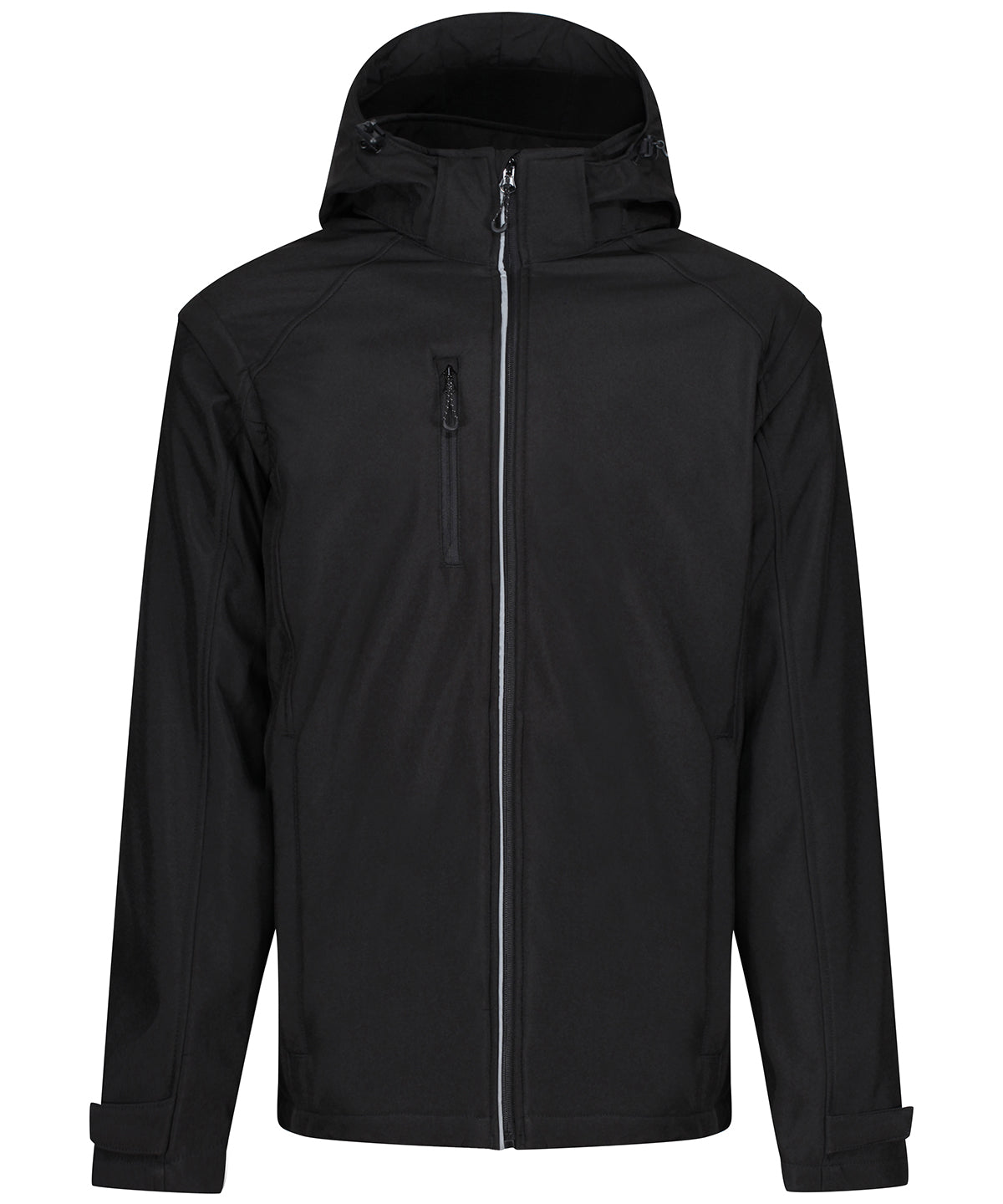 Regatta Mens Earsmus 4In1 Softshell - TRA713 - Black Black - Customisable Softshell Jacket