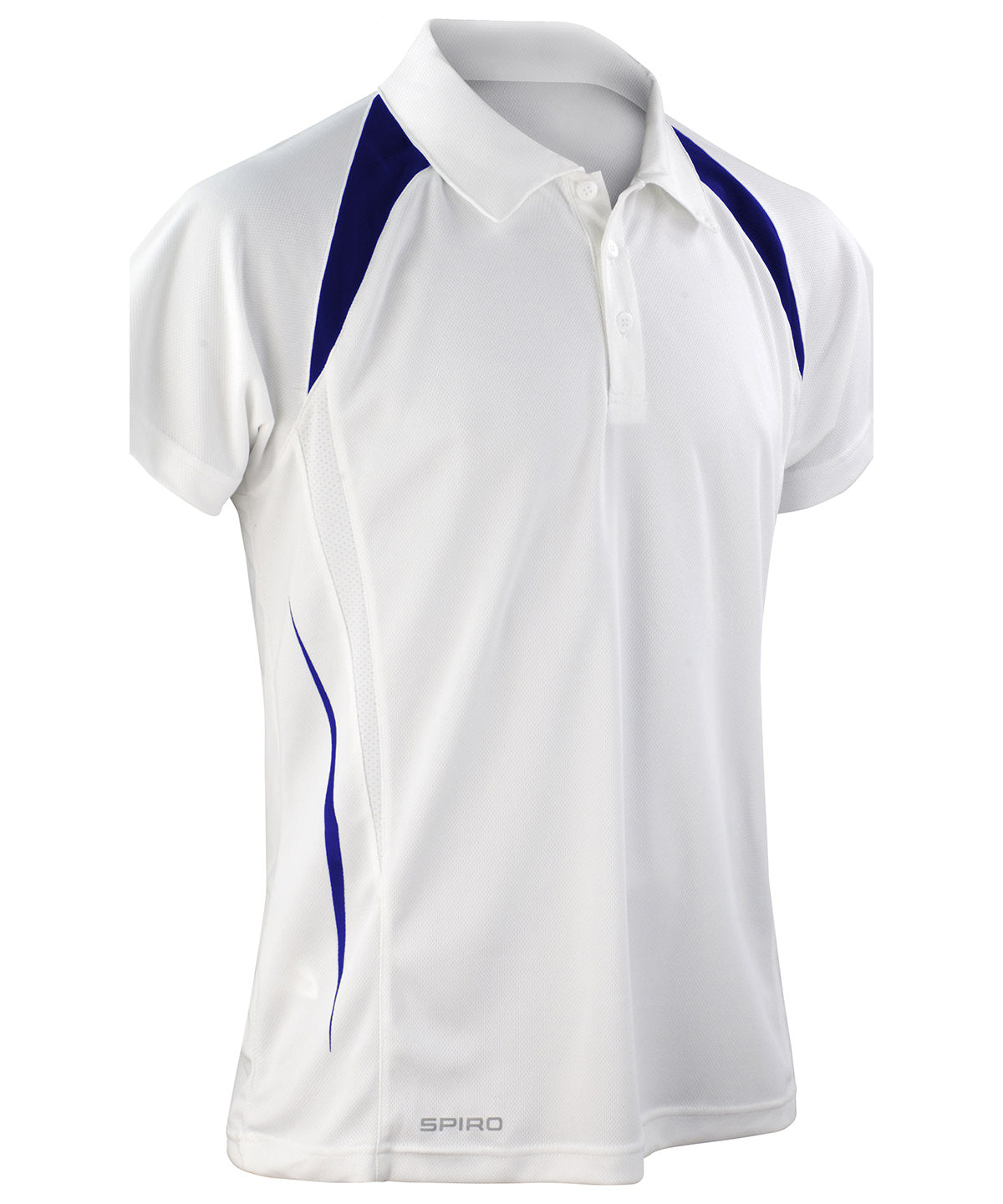 Mens Team Spirit Polo Shirt - S177M - White Navy - Customisable Polo Shirts