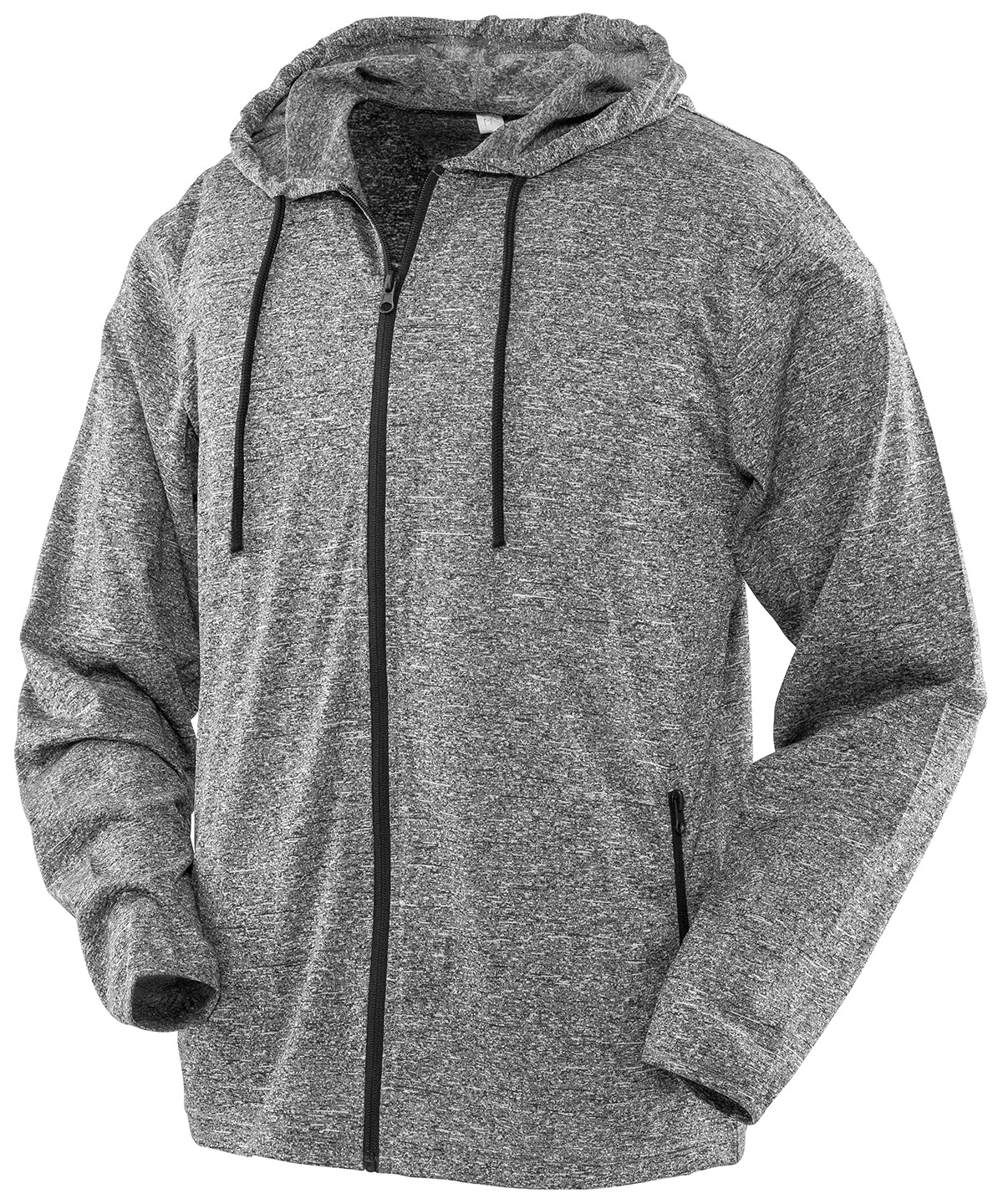 Mens Hooded Tee Jacket - S277M - Grey Black - Customisable Jacket