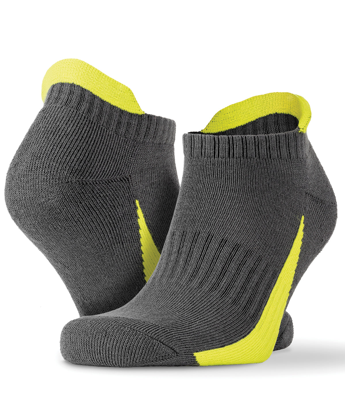 3 Pack Mixed Sneaker Sport Sock - S293X - Grey Lime - Customisable Socks