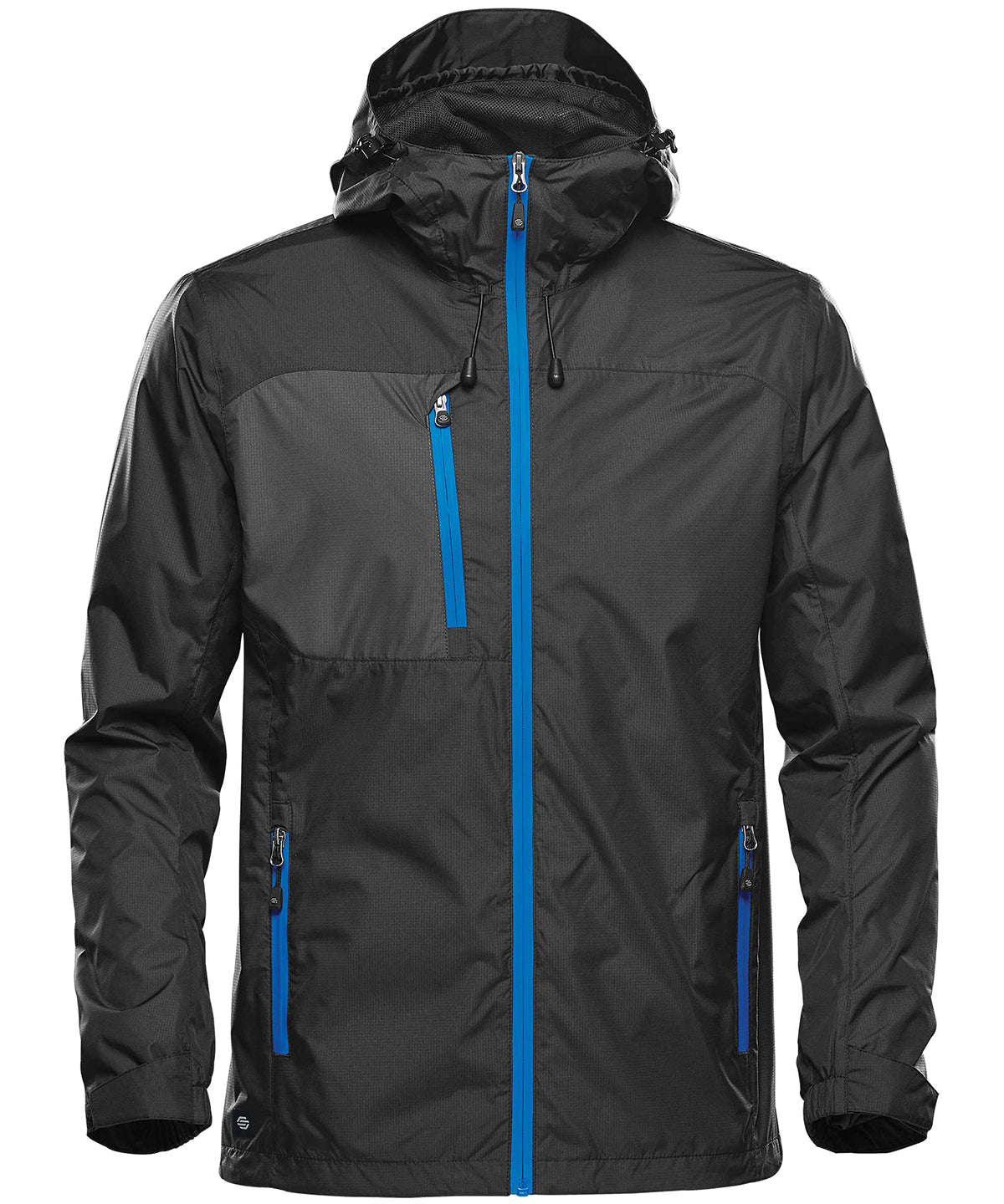Mens Olympia Shell gxj - GXJ-2 - Black Azure Blue - Customisable Jacket