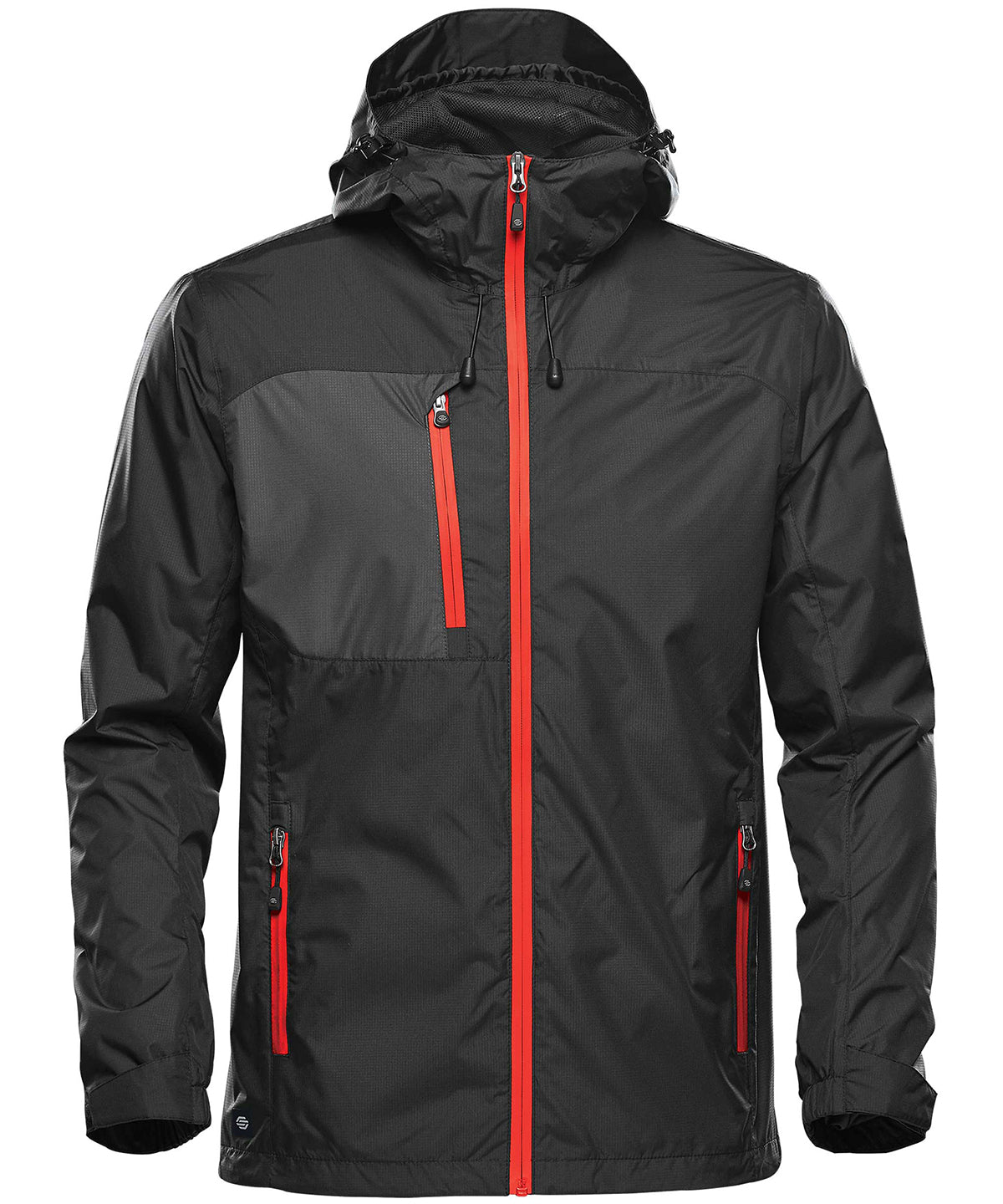 Mens Olympia Shell gxj - GXJ-2 - Black Bright Red - Customisable Jacket
