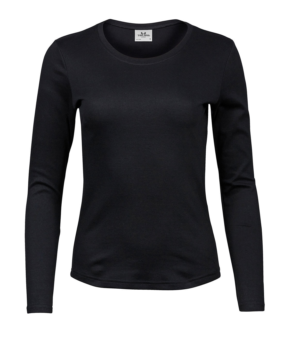 Lady Long Sleeve Interlock Tee - TJ590 - Black - Customisable T-Shirt