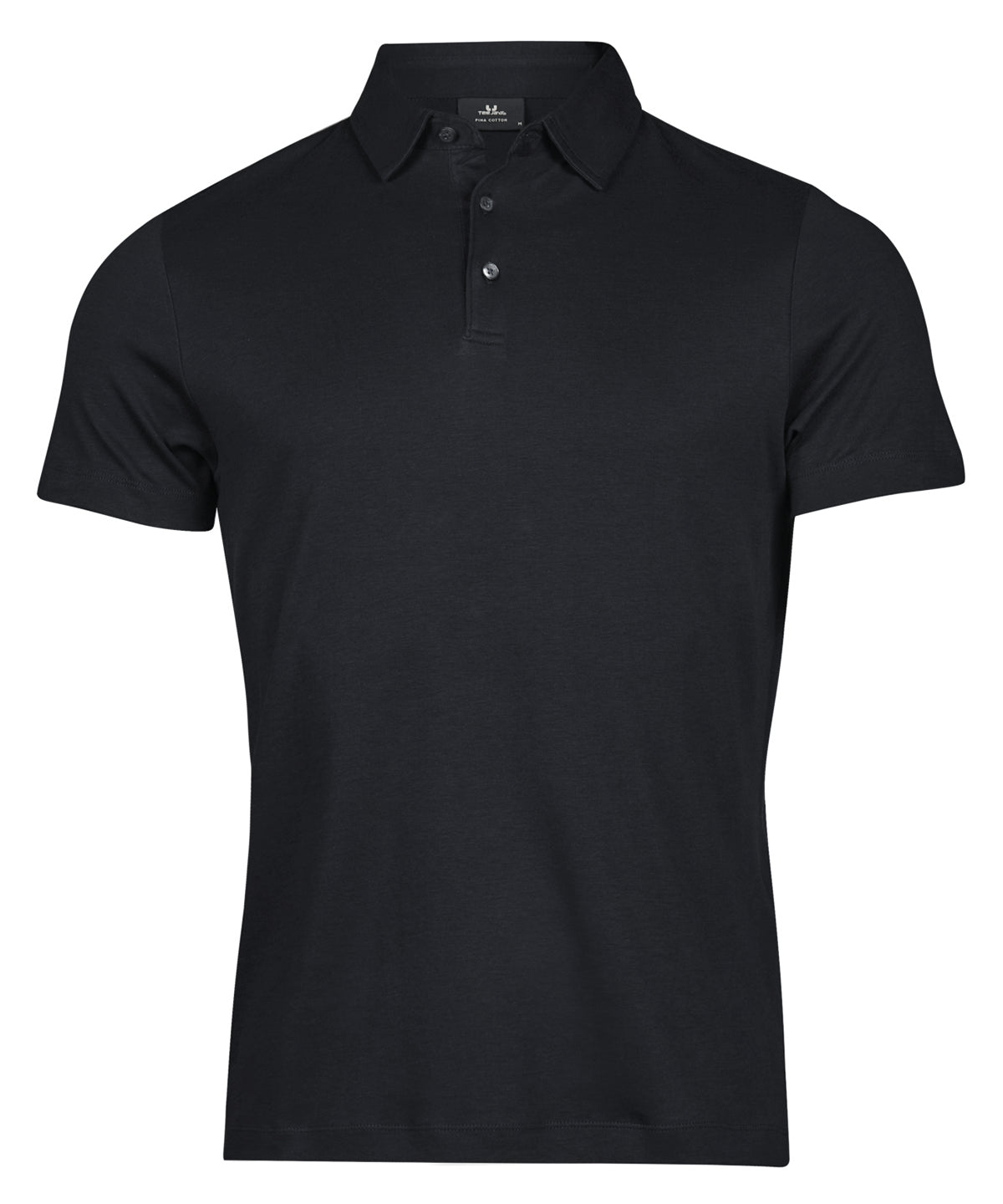 Mens Pima Cotton Polo - TJ1440 - Black - Customisable Polo Shirts