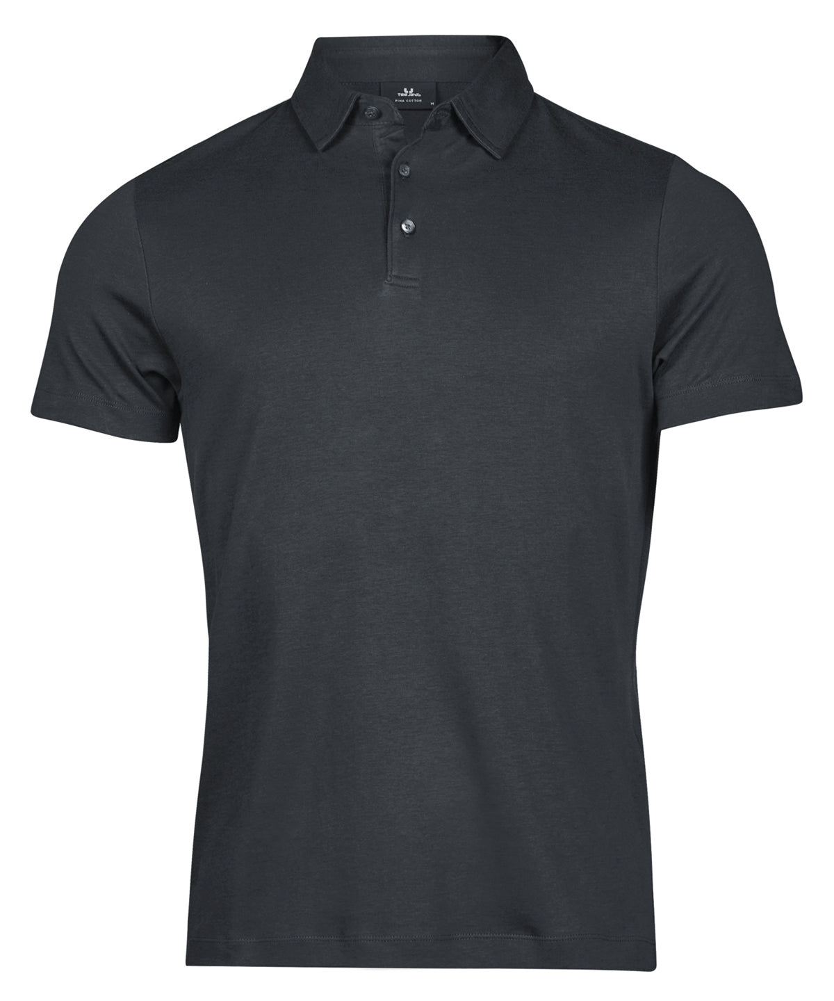 Mens Pima Cotton Polo - TJ1440 - Dark Grey - Customisable Polo Shirts