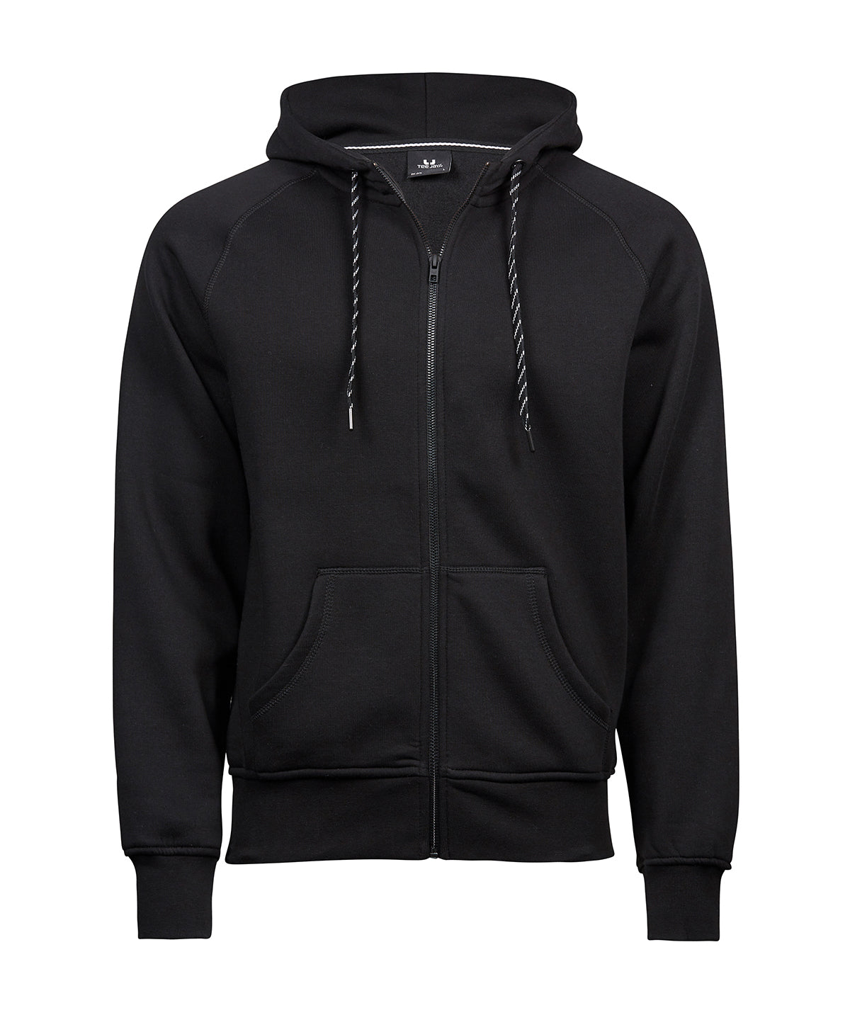 Mens Fashion Full Zip Hood - TJ5435 - Black - Customisable Hoodies