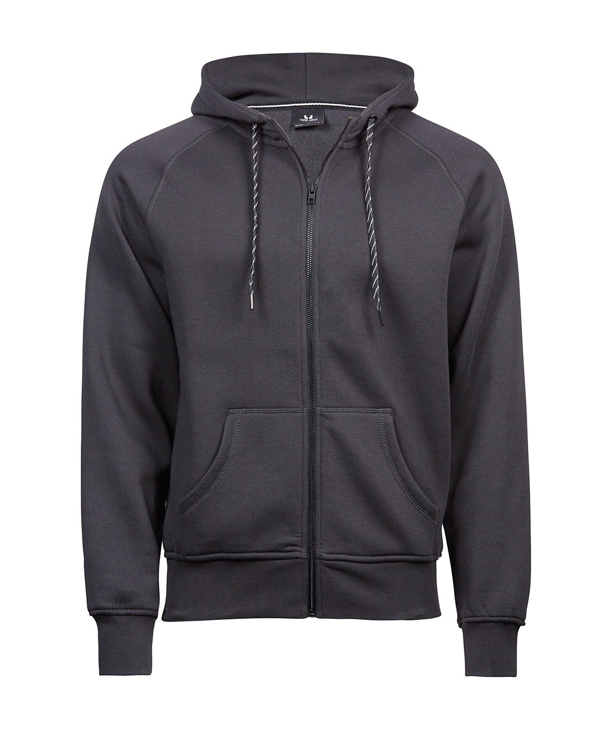 Mens Fashion Full Zip Hood - TJ5435 - Dark Grey - Customisable Hoodies