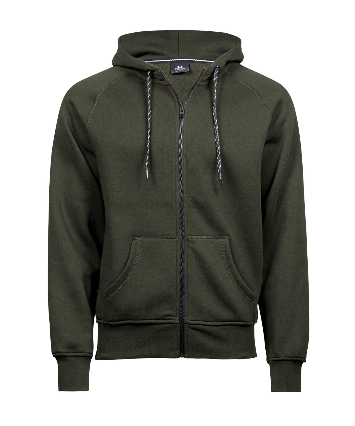 Mens Fashion Full Zip Hood - TJ5435 - Deep Green - Customisable Hoodies