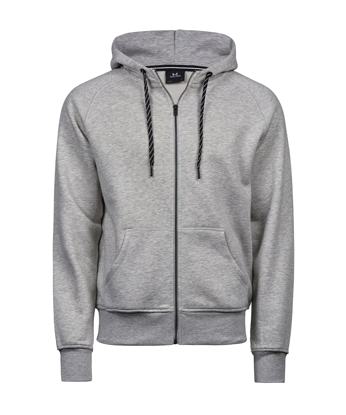 Mens Fashion Full Zip Hood - TJ5435 - Heather Grey - Customisable Hoodies