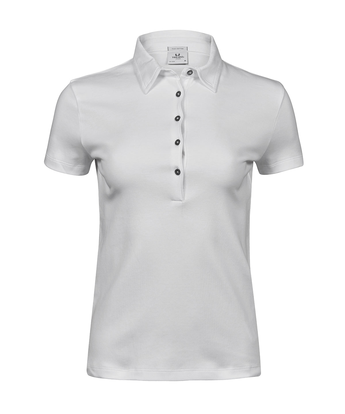Ladies Pima Cotton Polo - TJ1441 - White - Customisable Polo Shirts