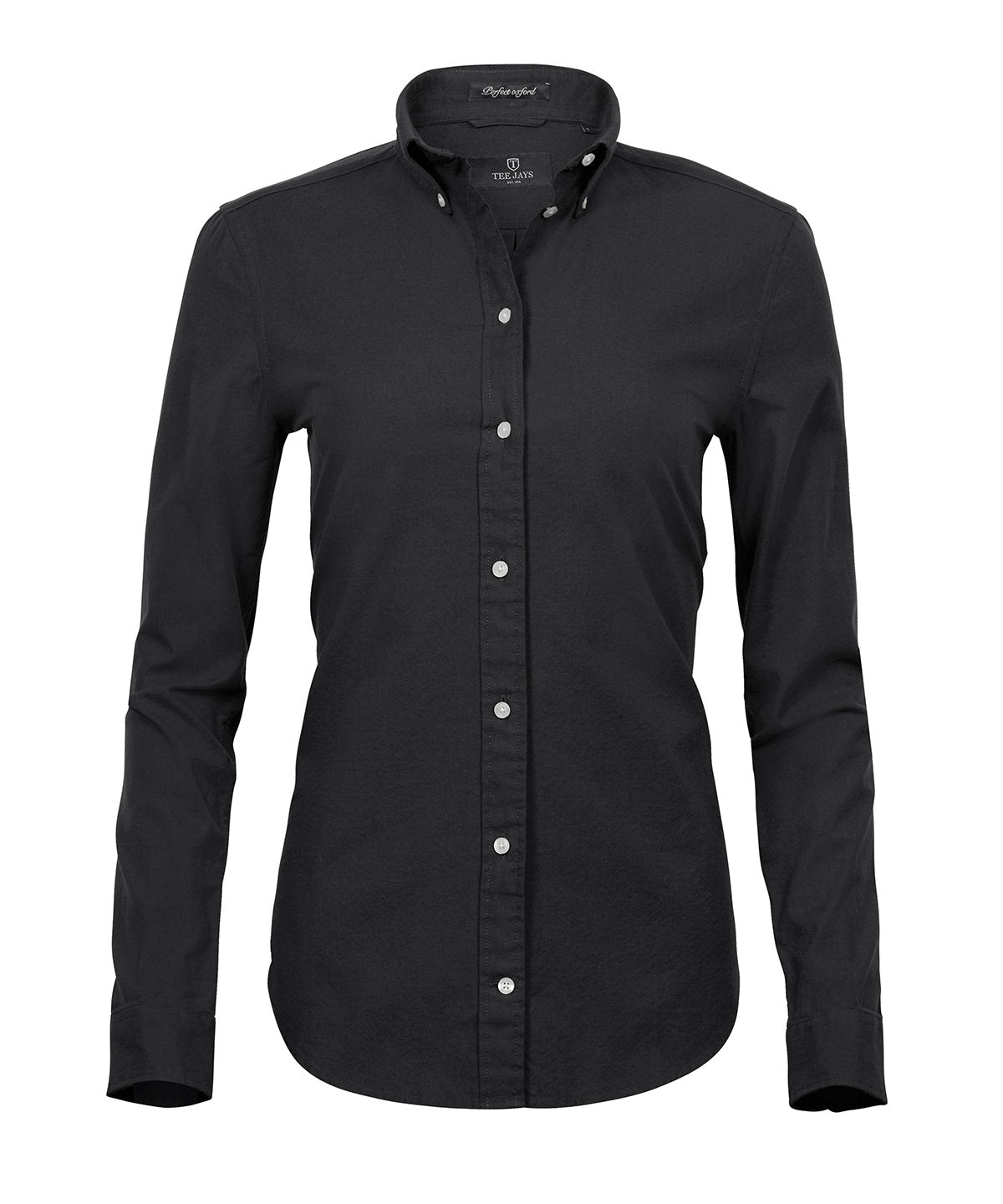 Ladies Perfect Oxford Shirt - TJ4001 - Black - Customisable Shirts