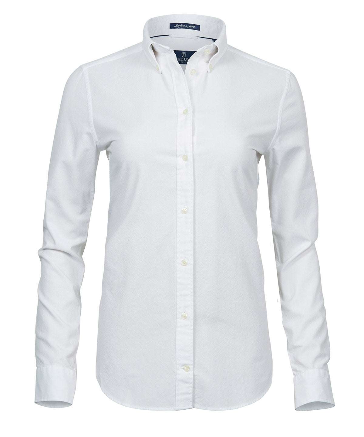 Ladies Perfect Oxford Shirt - TJ4001 - White - Customisable Shirts