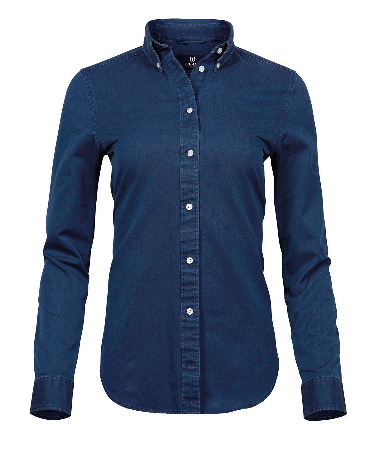 Ladies Casual Twill Shirt - TJ4003 - Indigo - Customisable Shirts