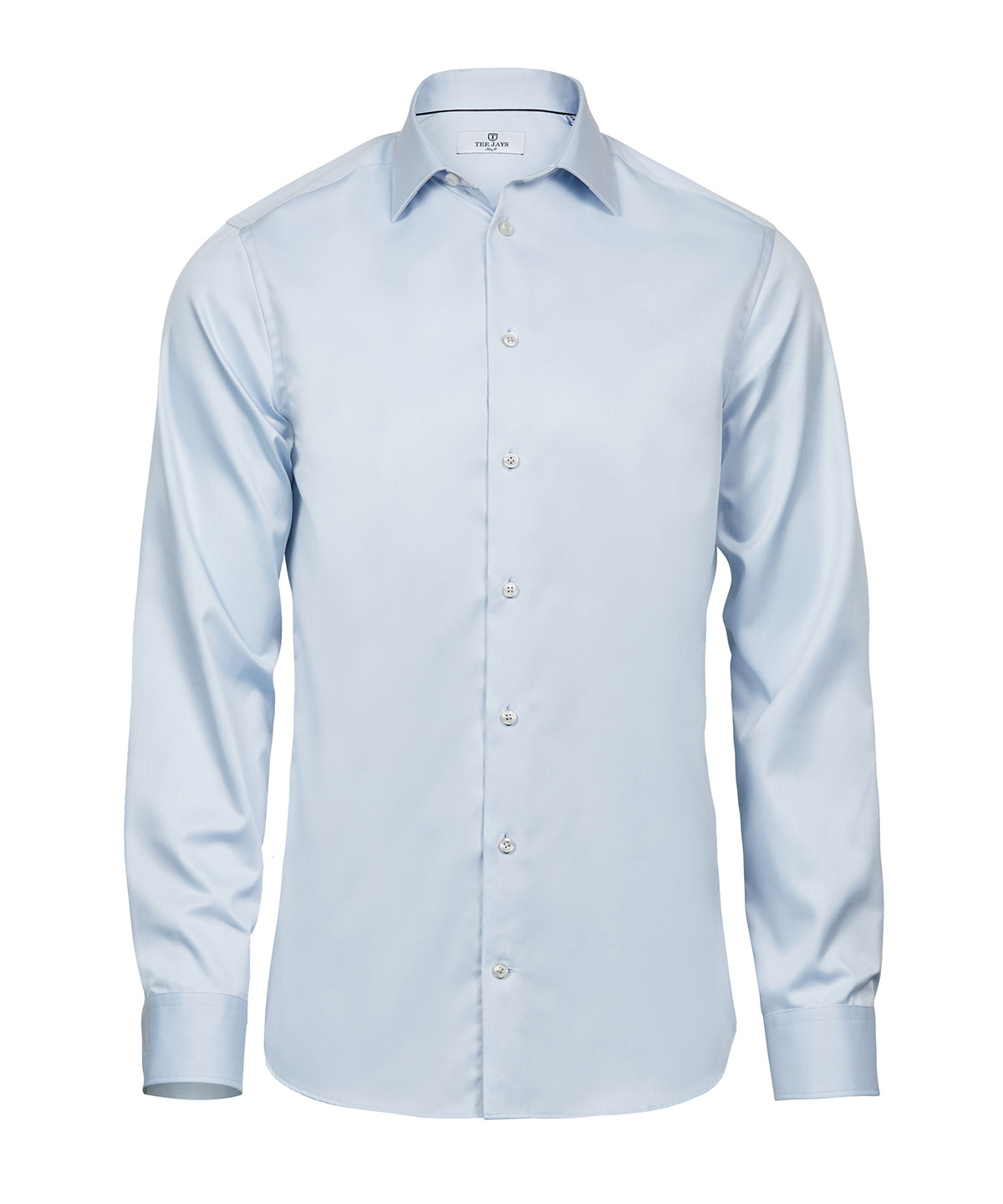 Mens Luxury Shirt Slim Fit - TJ4021 - Light Blue - Customisable Shirts