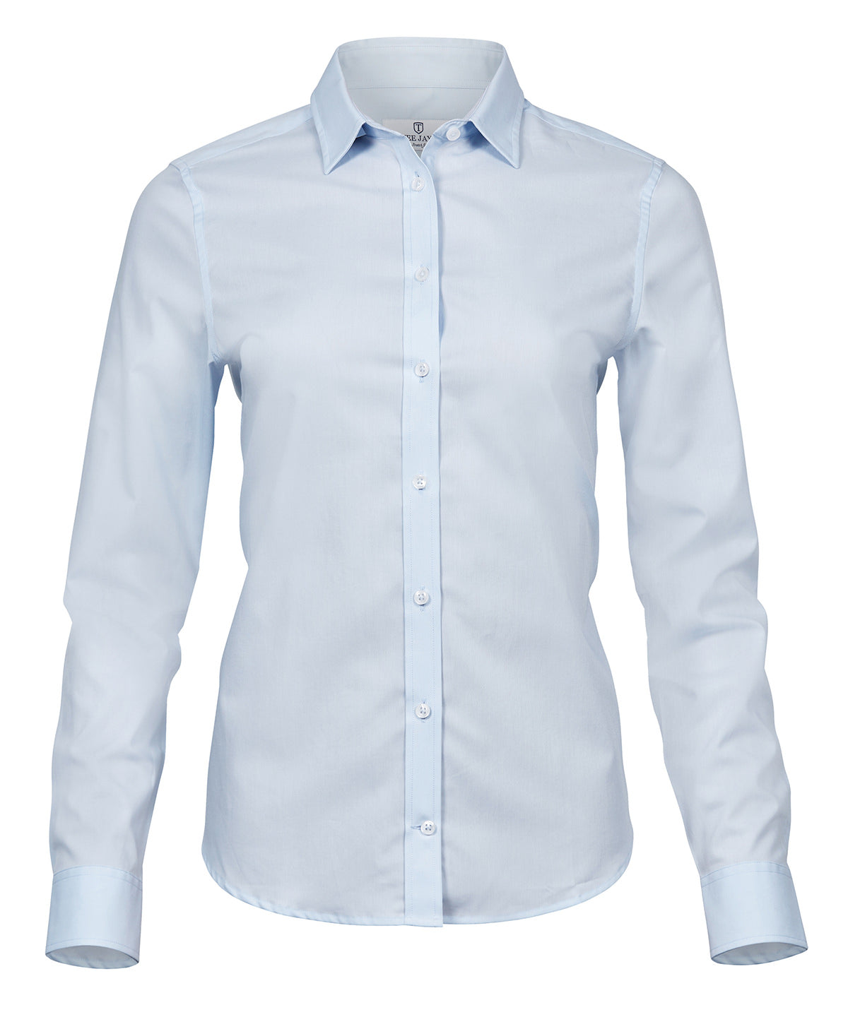 Ladies Stretch Luxury Shirt - TJ4025 - Light Blue - Customisable Shirts