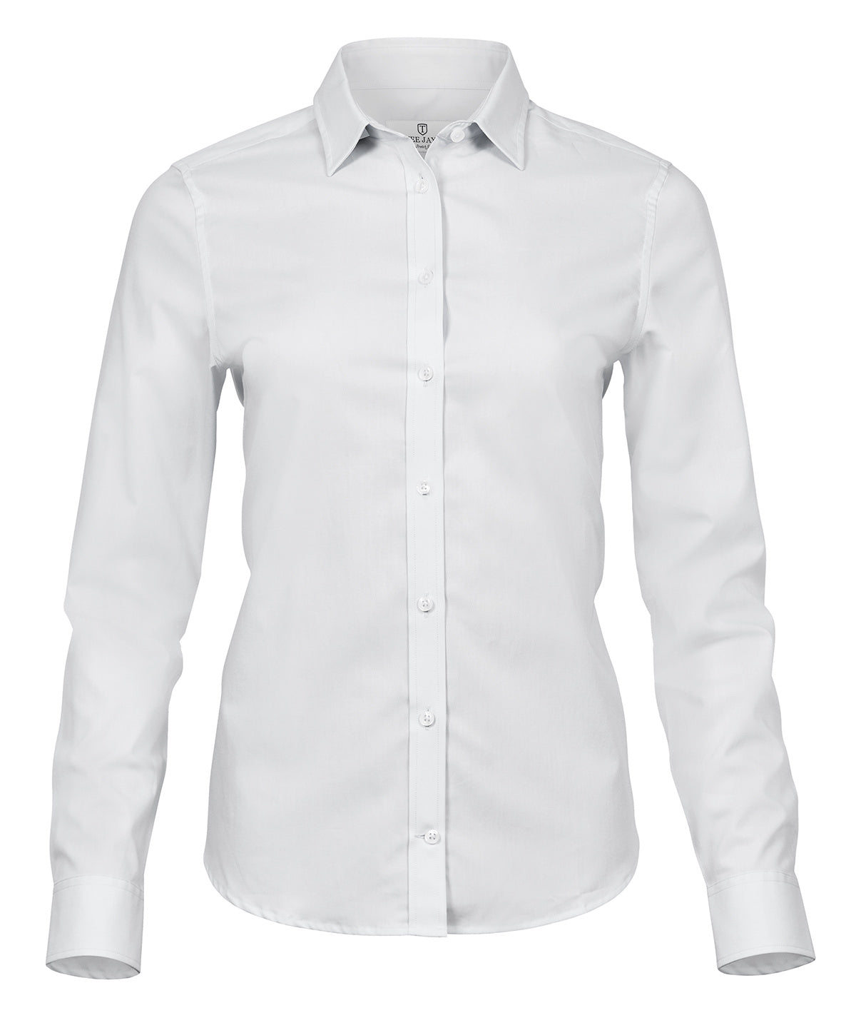 Ladies Stretch Luxury Shirt - TJ4025 - White - Customisable Shirts