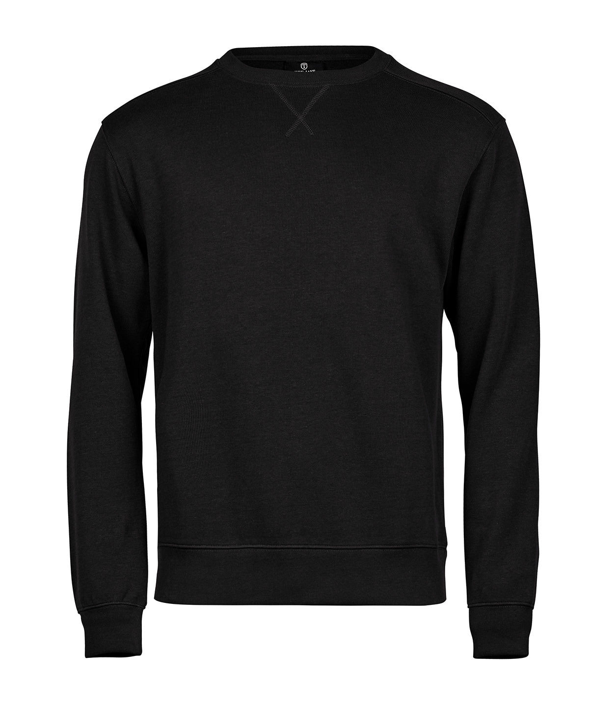 Ribbed Interlock Crewneck - TJ5504 - Black - Customisable Sweatshirts