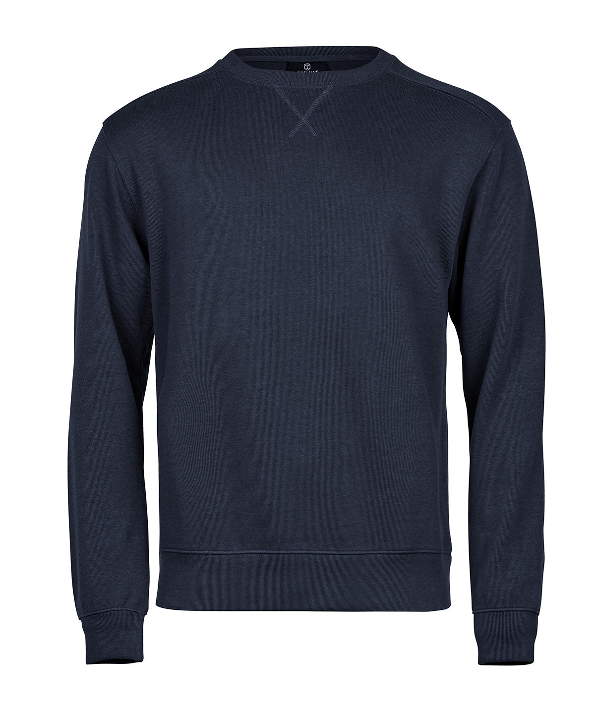 Ribbed Interlock Crewneck - TJ5504 - Navy - Customisable Sweatshirts