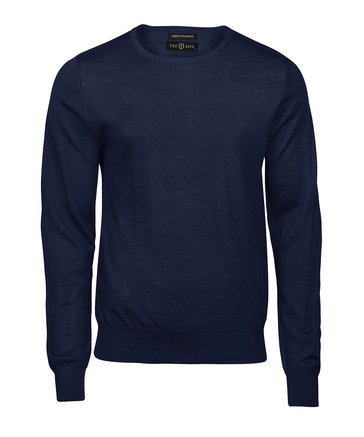 Mens Crew Neck Knitted Sweater - TJ6000 - Navy - Customisable Jumper