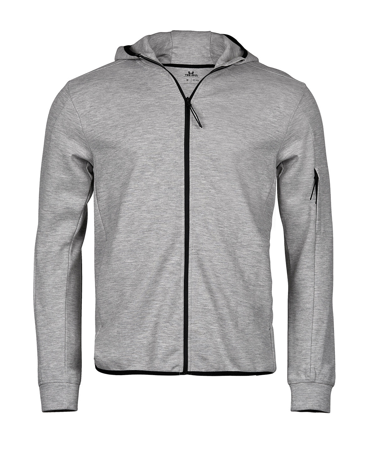 Athletic Full Zip Sweat - TJ5706 - Heather Grey - Customisable Hoodies