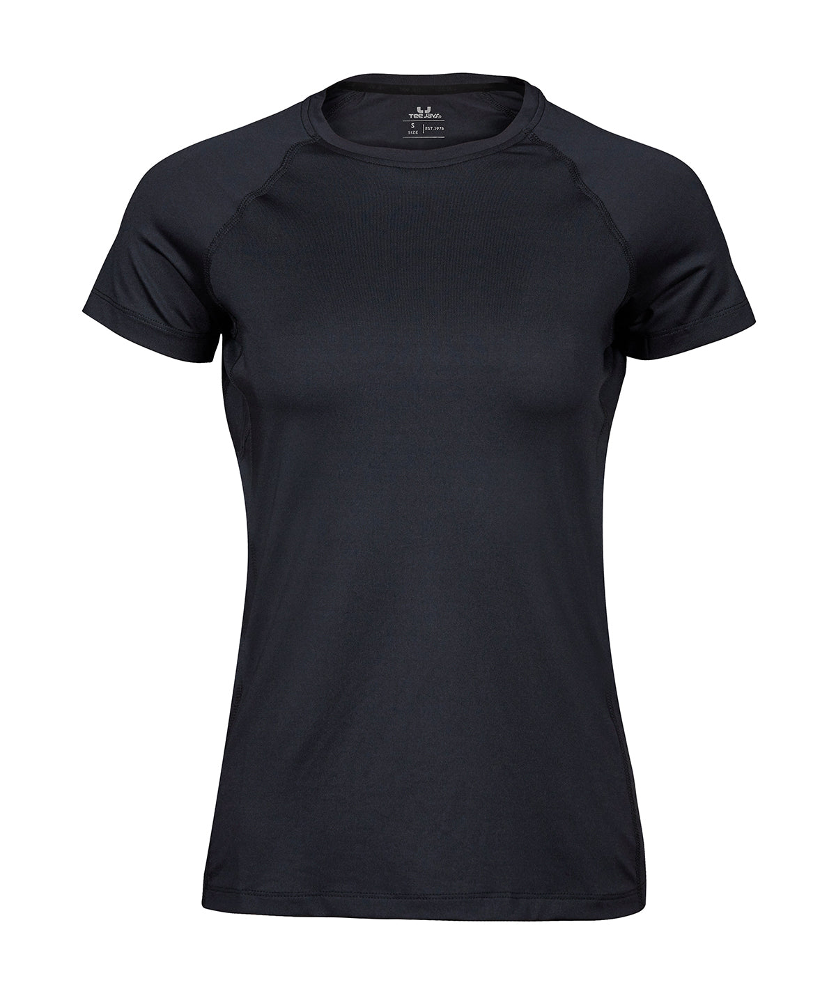 Ladies CoolDry Tee - TJ7021 - Black - Customisable T-Shirt