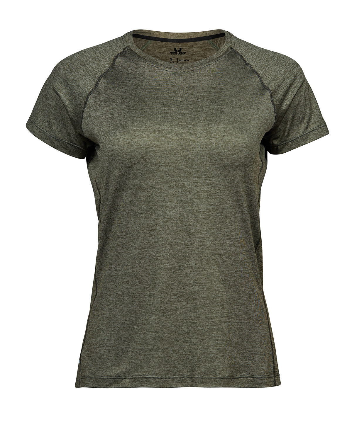 Ladies CoolDry Tee - TJ7021 - Olive Melange - Customisable T-Shirt