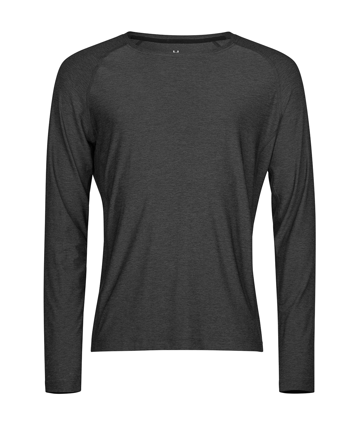 Long Sleeve Cooldry Tee - TJ7022 - Black Melange - Customisable T-Shirt