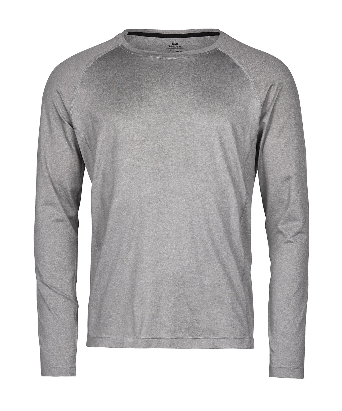 Long Sleeve Cooldry Tee - TJ7022 - Grey Melange - Customisable T-Shirt