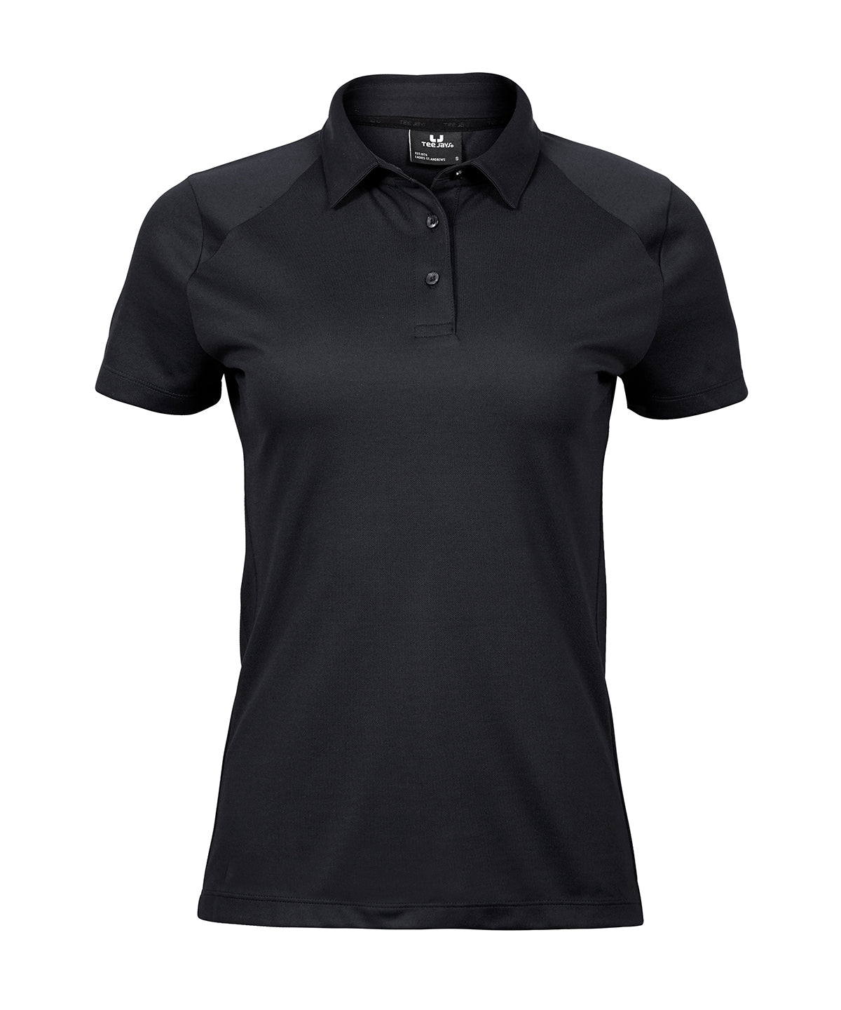 Ladies Luxury Sport Polo - TJ7201 - Black - Customisable Polo Shirts
