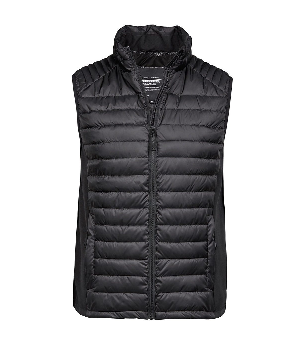 Mens Crossover Bodywarmer - TJ9624 - Black Black - Customisable Bodywarmers
