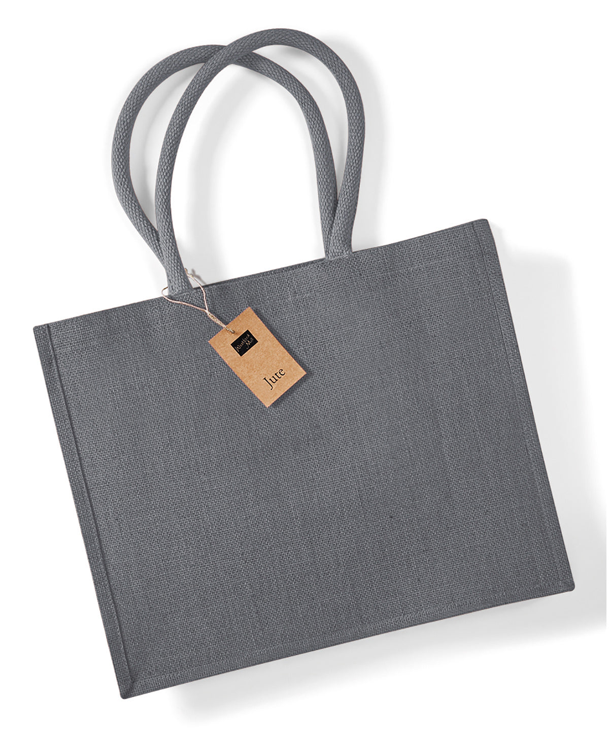 Jute Classic Shopper - W407 - Graphite Grey Graphite Grey O S - Customisable Bags