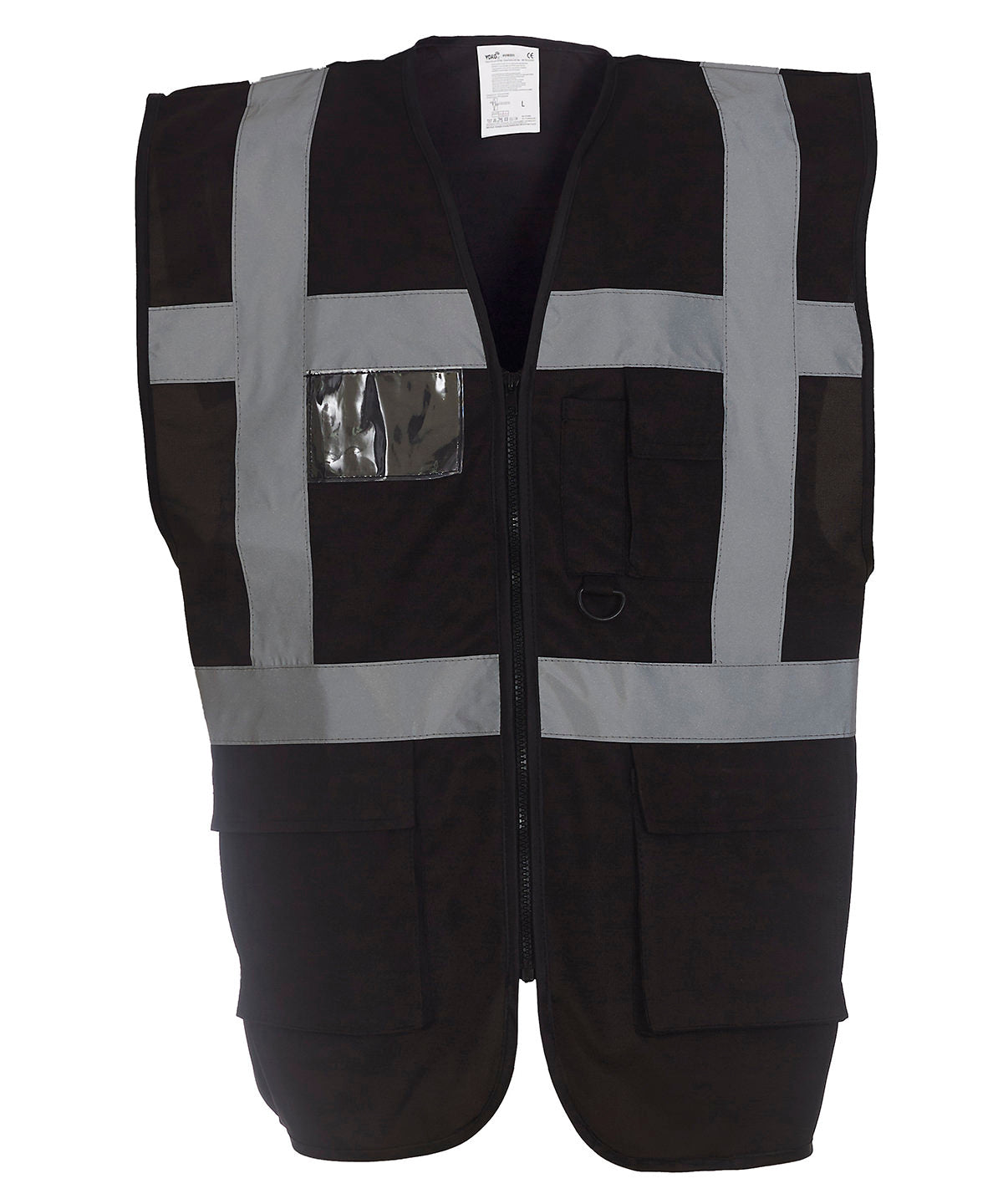 HiVis Executive Waistcoat - HVW801 - Black - Customisable Hi-Vis Vest