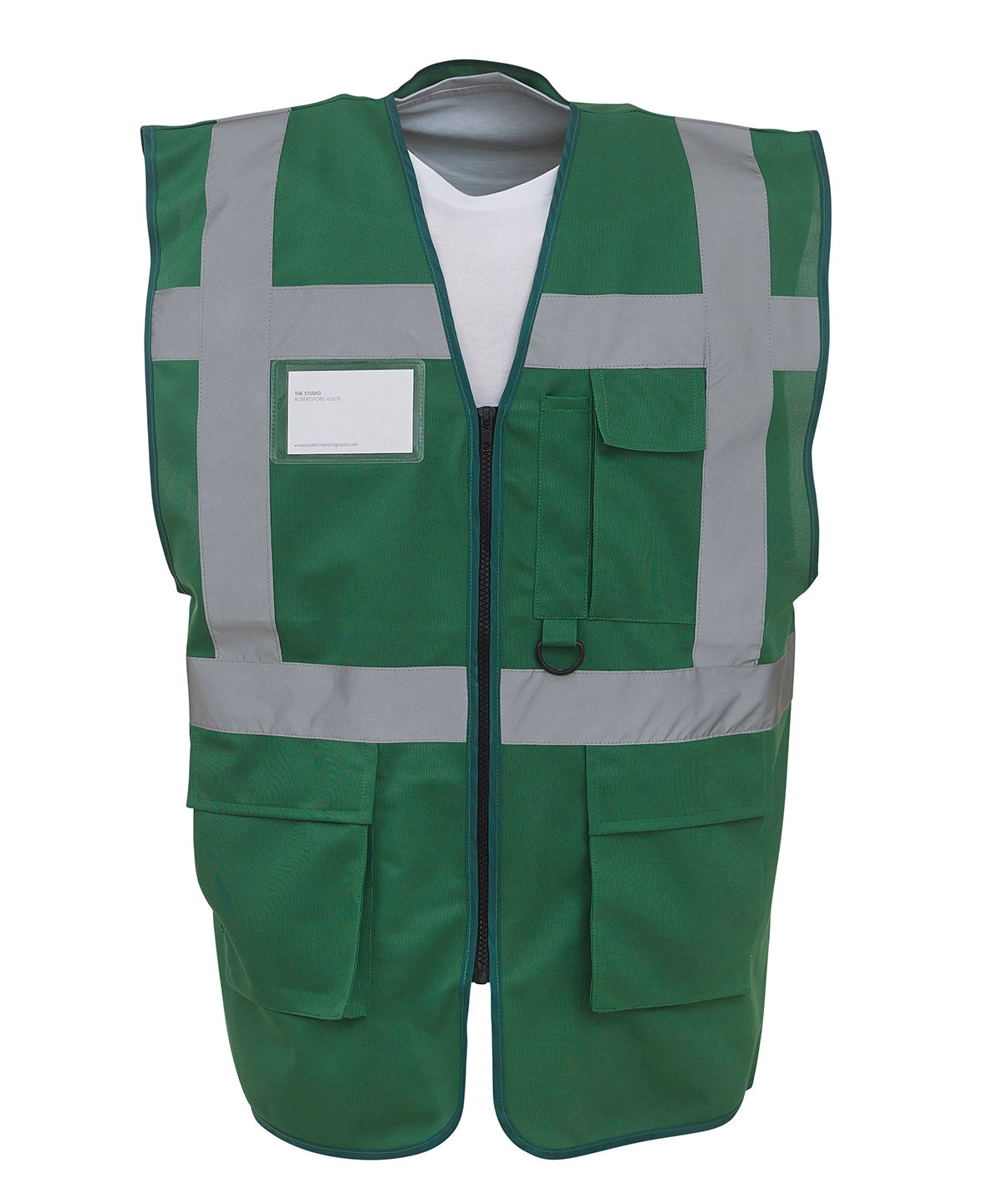 HiVis Executive Waistcoat - HVW801 - Paramedic Green - Customisable Hi-Vis Vest