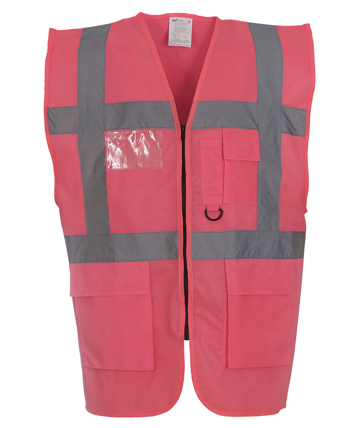 HiVis Executive Waistcoat - HVW801 - Pink - Customisable Hi-Vis Vest