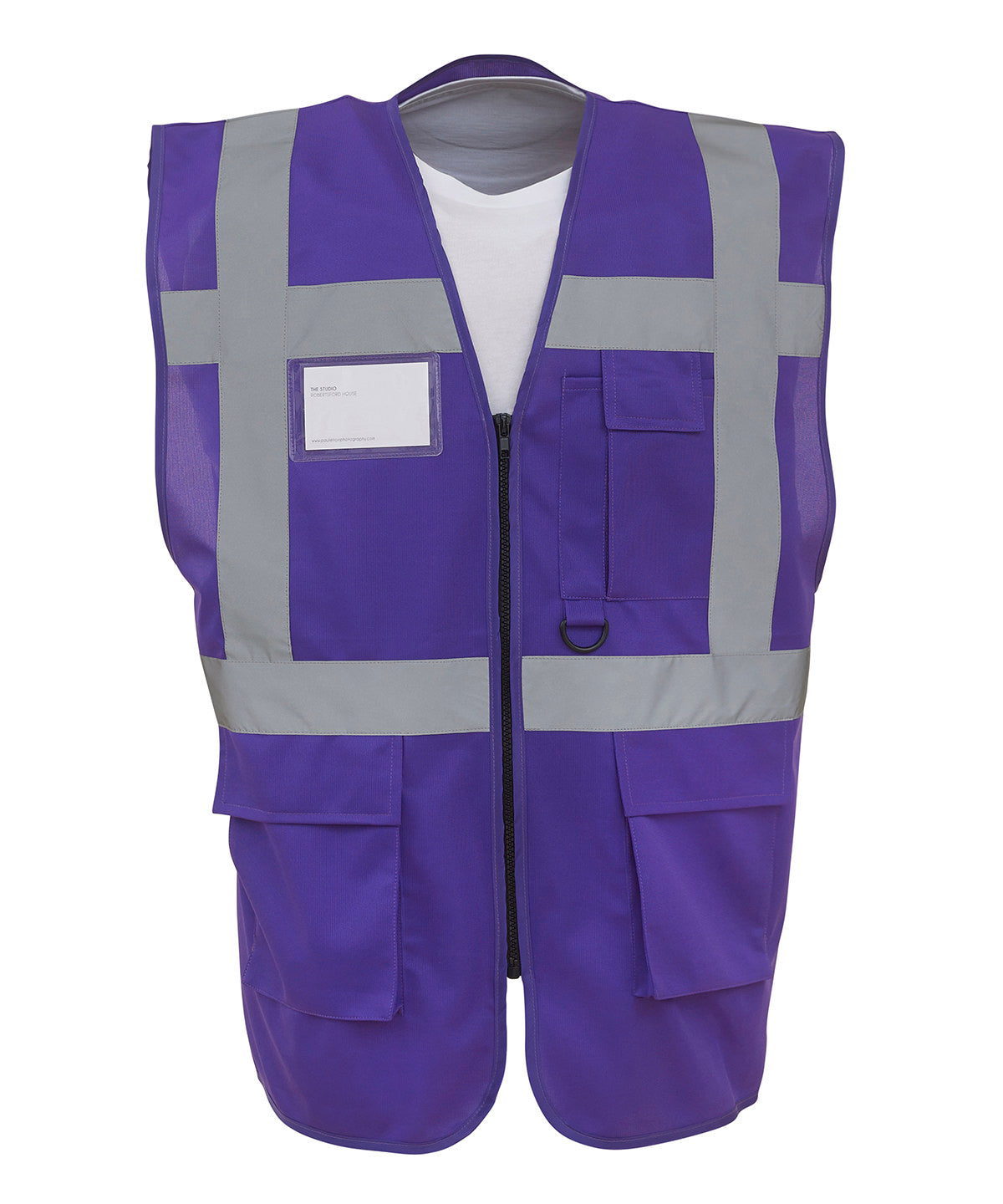 HiVis Executive Waistcoat - HVW801 - Purple - Customisable Hi-Vis Vest