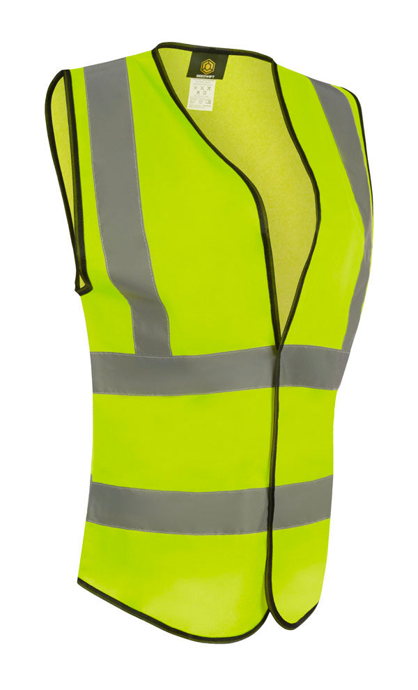 BEESWIFT WOMENS HI-VIS WAISTCOAT - Saturn Yellow - Customisable Waistcoats / Vests