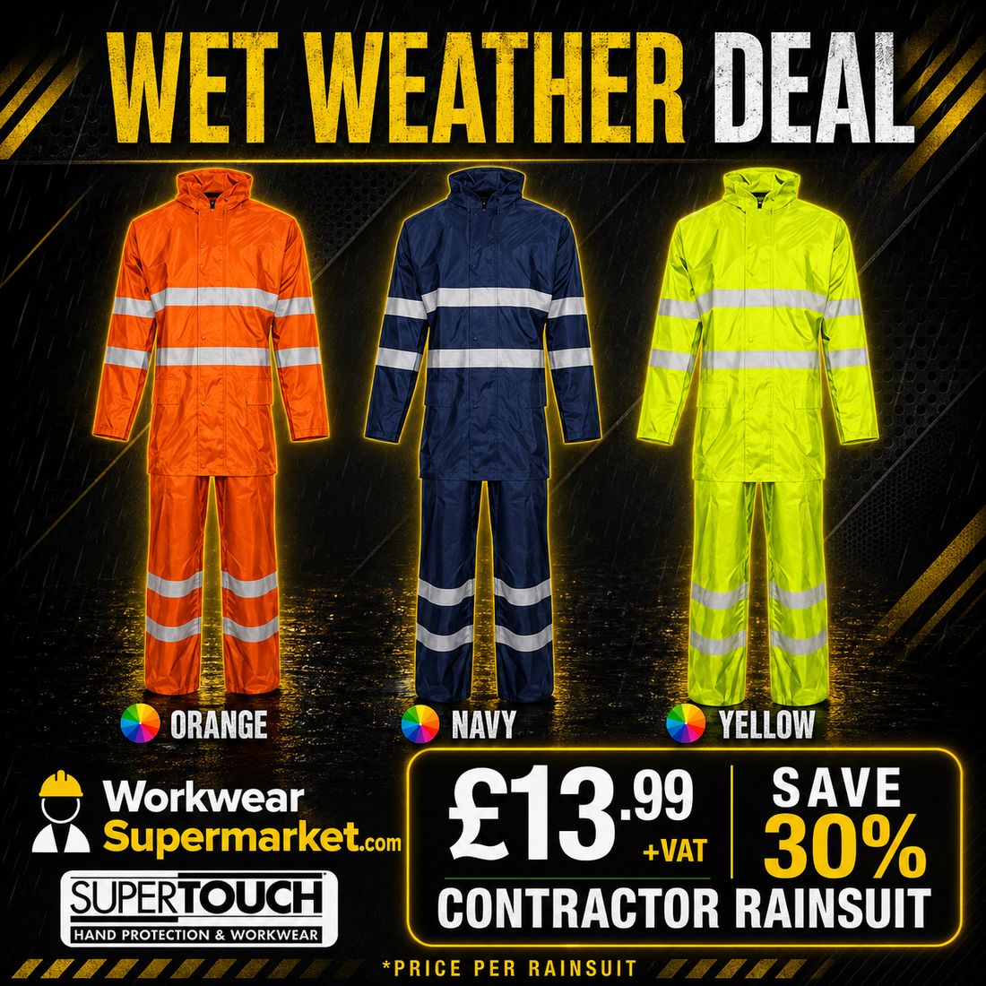 Waterproof Contractor Rainsuit Deal