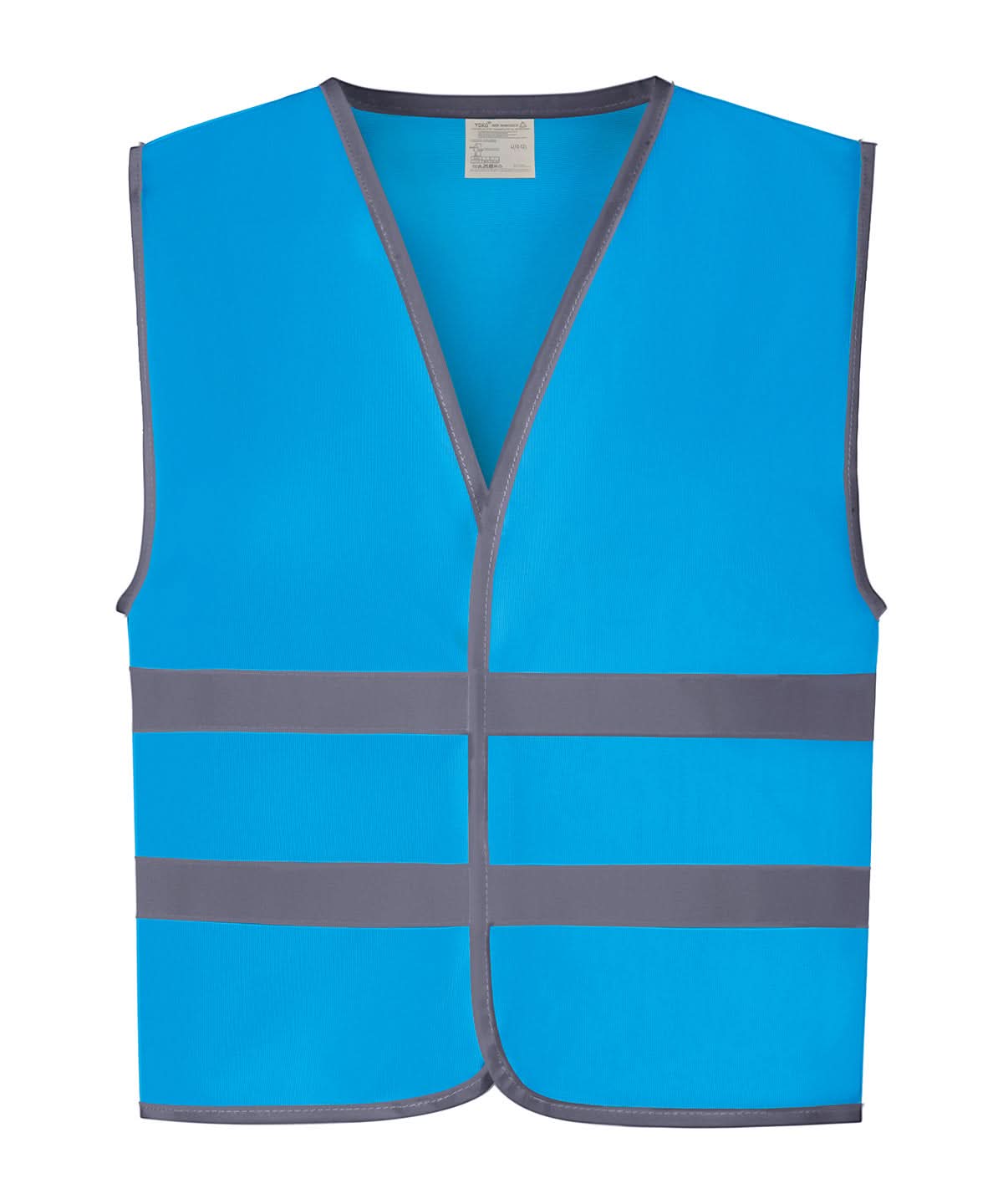 Yoko HV Reflective Border Kids Waistcoat Hvw102Ch YK102 - Sapphire - Customisable Hi-Vis Vest