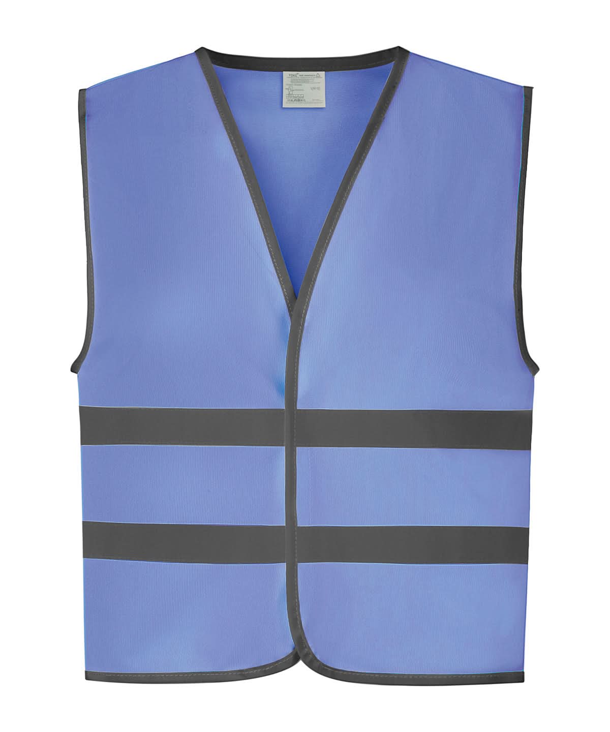 Yoko HV Reflective Border Kids Waistcoat Hvw102Ch YK102 - Sky - Customisable Hi-Vis Vest