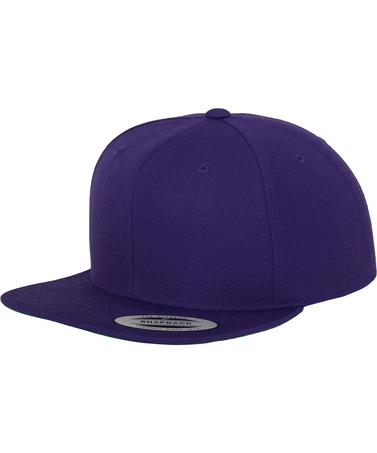 Flexfit By Yupoong The Classic Snapback 6089M YP001 - Purple One size - Customisable Caps