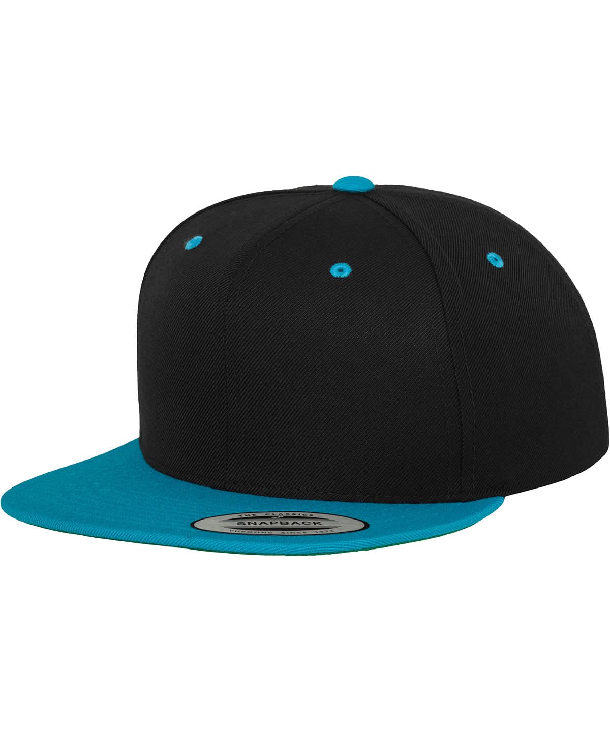 Flexfit By Yupoong The Classic Snapback 2 Tone 6089Mt YP002 - Black Teal One size - Customisable Caps