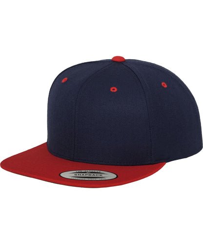 Flexfit By Yupoong The Classic Snapback 2 Tone 6089Mt YP002 - Navy Red One size - Customisable Caps