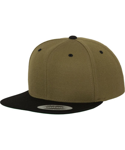 Flexfit By Yupoong The Classic Snapback 2 Tone 6089Mt YP002 - Olive Black One size - Customisable Caps