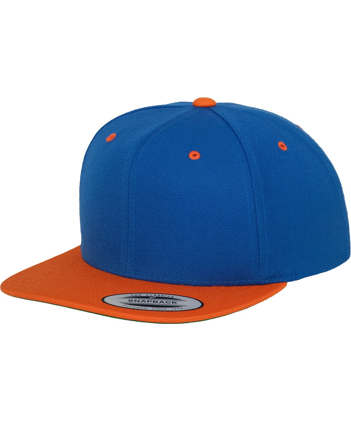 Flexfit By Yupoong The Classic Snapback 2 Tone 6089Mt YP002 - Royal Orange One size - Customisable Caps