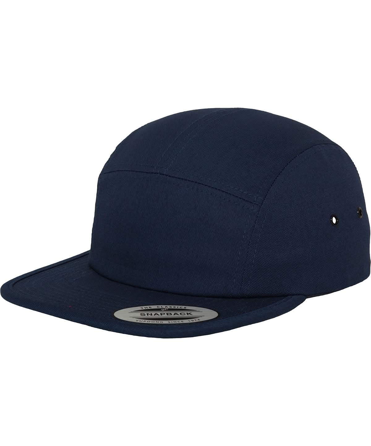 Flexfit By Yupoong Classic 5 Panel Jockey Cap 7005 YP005 - Navy One size - Customisable Caps