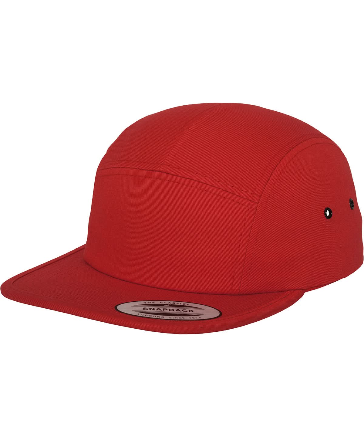 Flexfit By Yupoong Classic 5 Panel Jockey Cap 7005 YP005 - Red One size - Customisable Caps